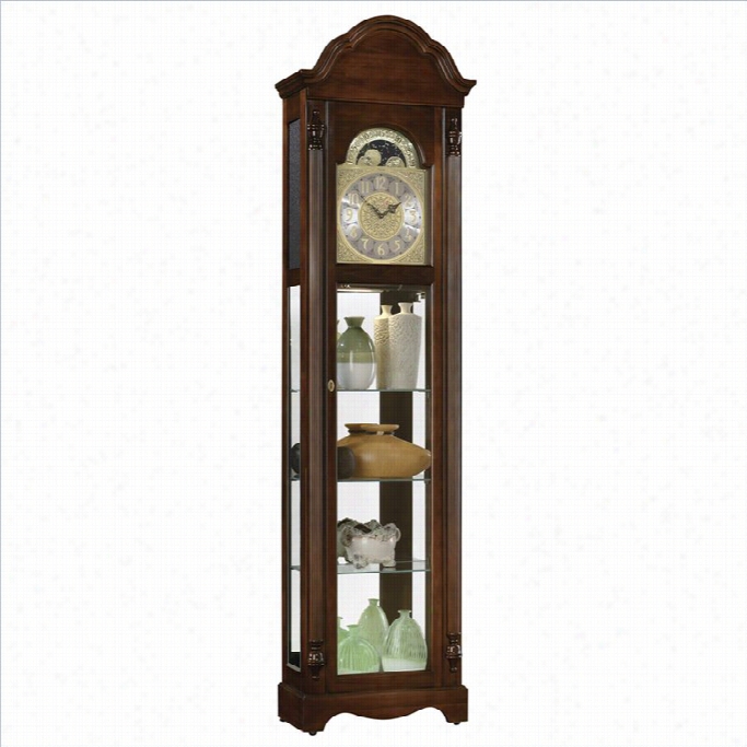 Ridgeway Tineless Accents Clarksburg Curio Grandfather Clock