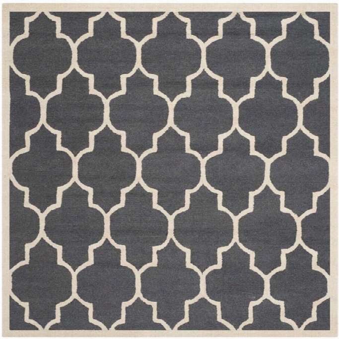 Safavieh Cambridge Dark Grey Transitional Rug  -square 8'