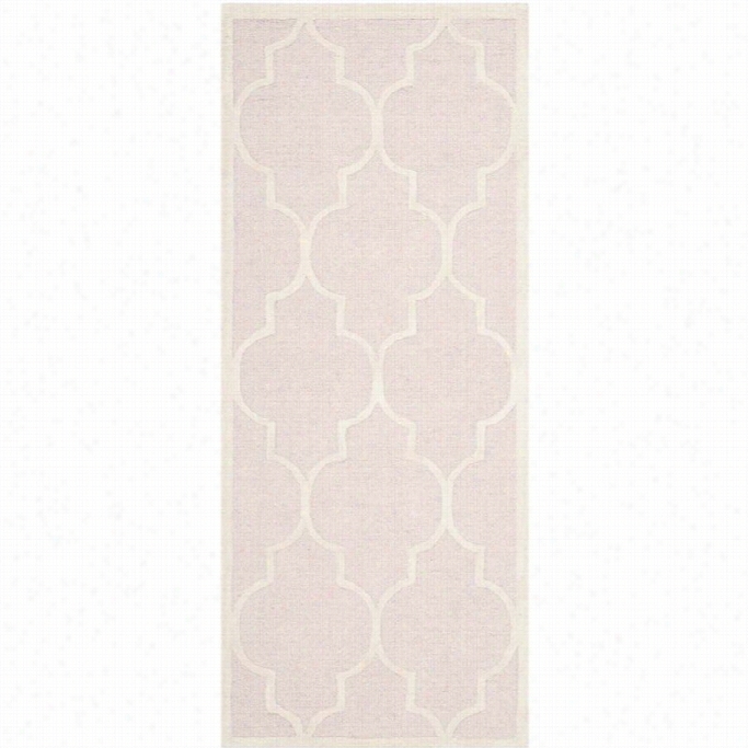 Safavieh Cambridge Light Pink Transitional  Rug - Runer 2'6 X 8'