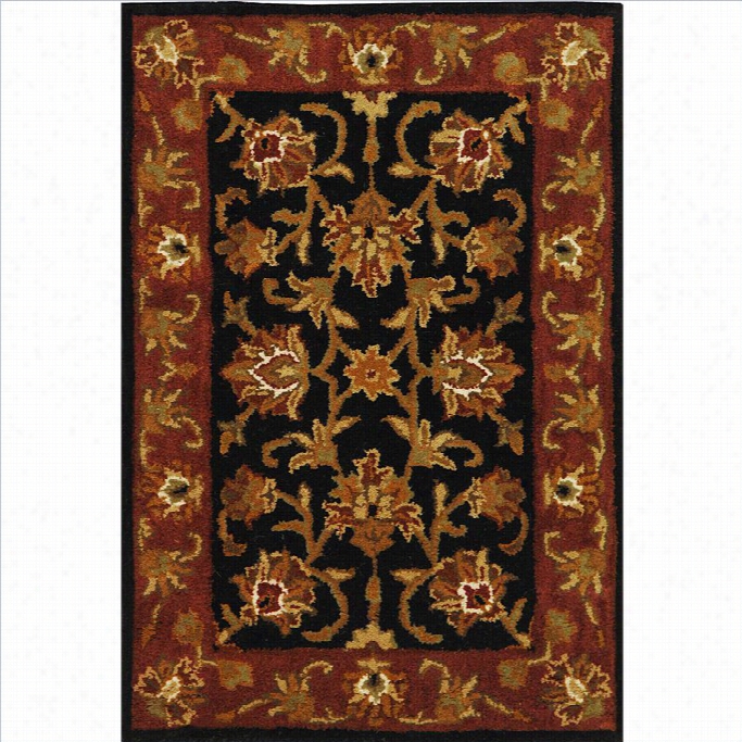 Safavieh  Heritage Accent Rug In Black /red