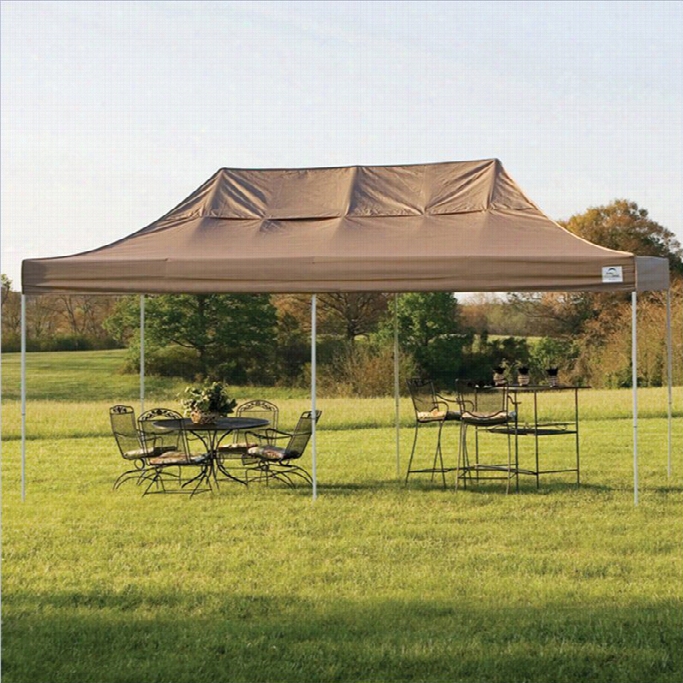 Shelterlogic 10'x20' Pro Pop-up Canopy  Straight Leg With Cover In Desert Brass