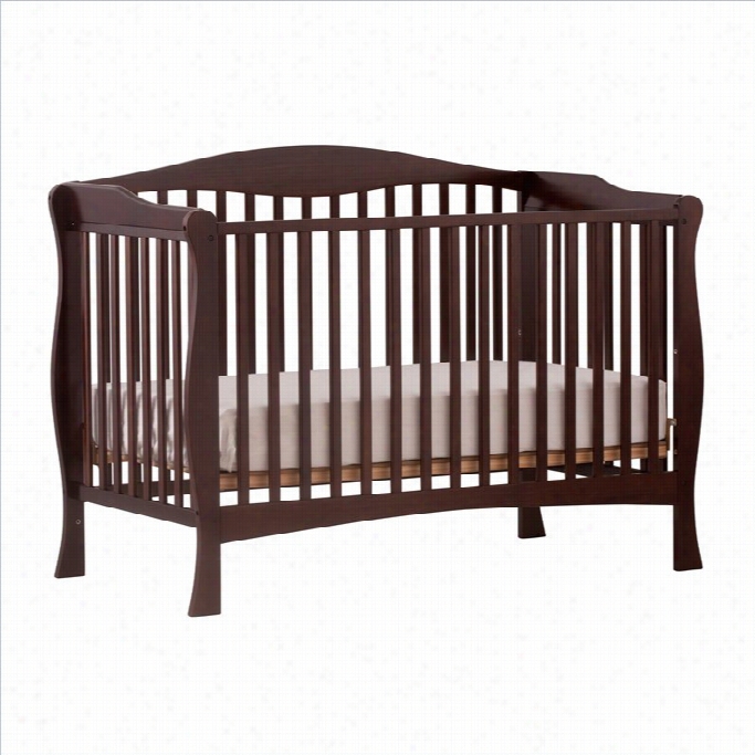 Stork Craft Savo Na Fixed Side Convertible Crib In Espresso