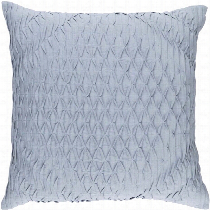 Sruya Baker Poly Fill 22 Square Pillow In Blue