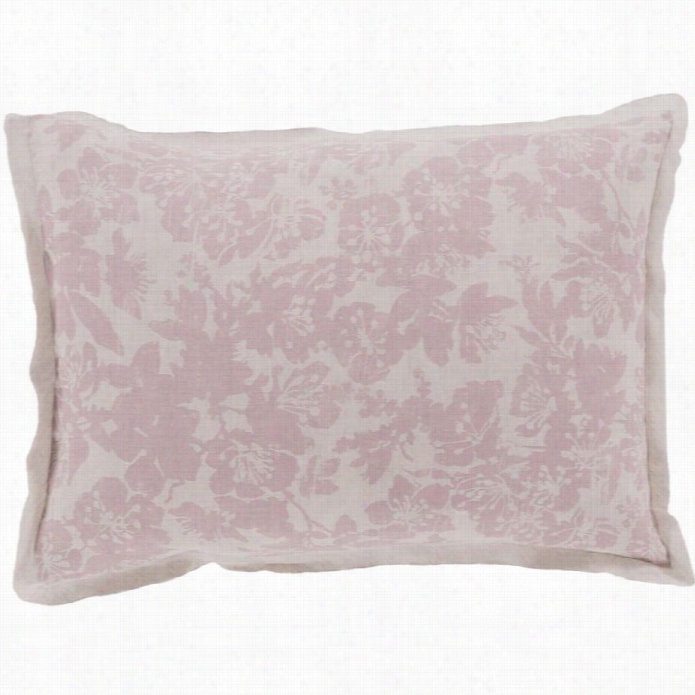 Surya Clara Woven Linen King Sham In Pink