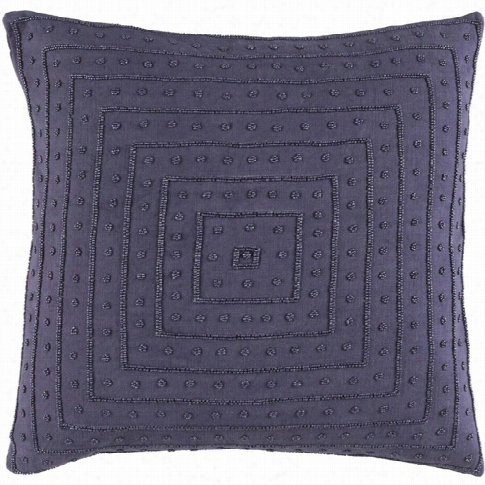 Surya Gisdle Down Fill1 8square Pillow In Puple