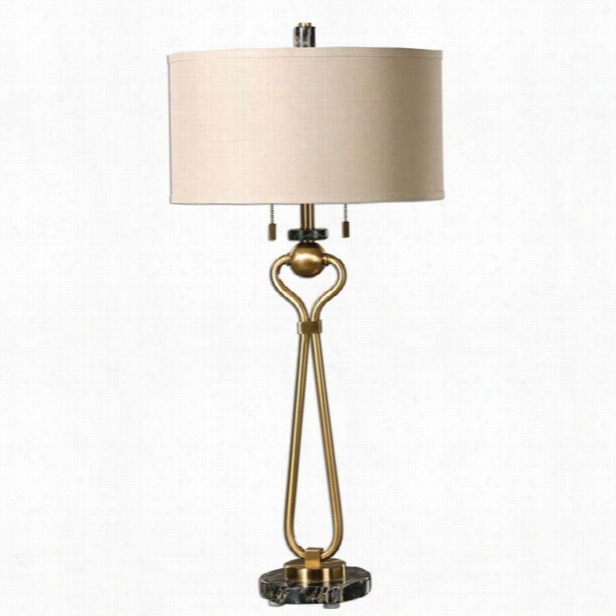 Uttermost Arcellla Brushed Brass Lamp