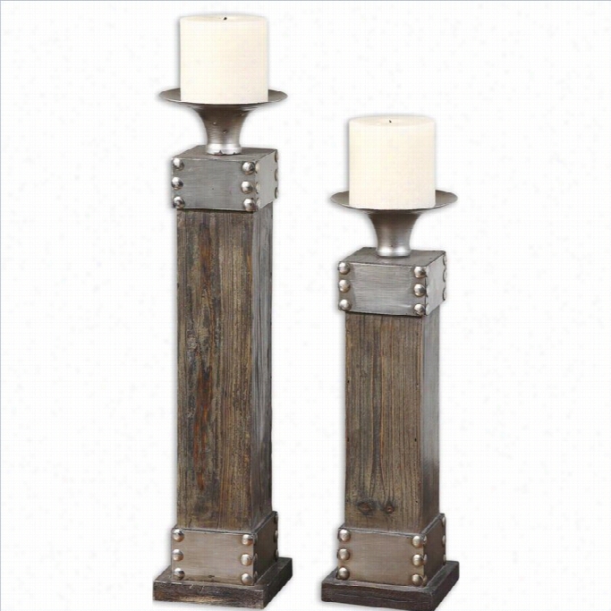 Uttermost Lican Natural Forest Candlehllders (sset O 2)