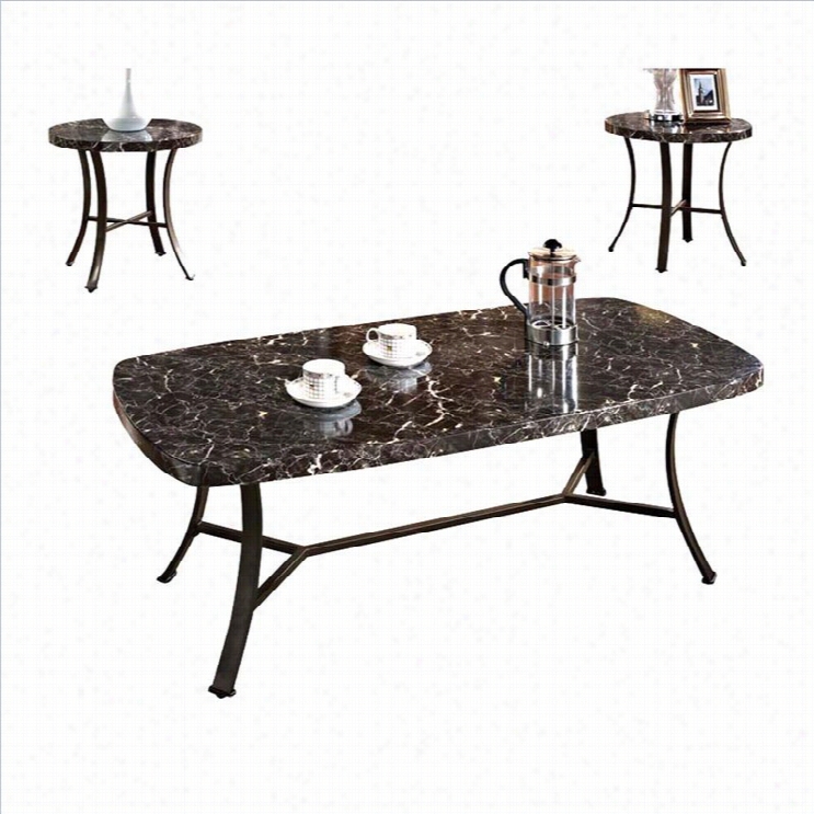 Acme Furniture Daisy 3 Enlarge Table Set In Negro