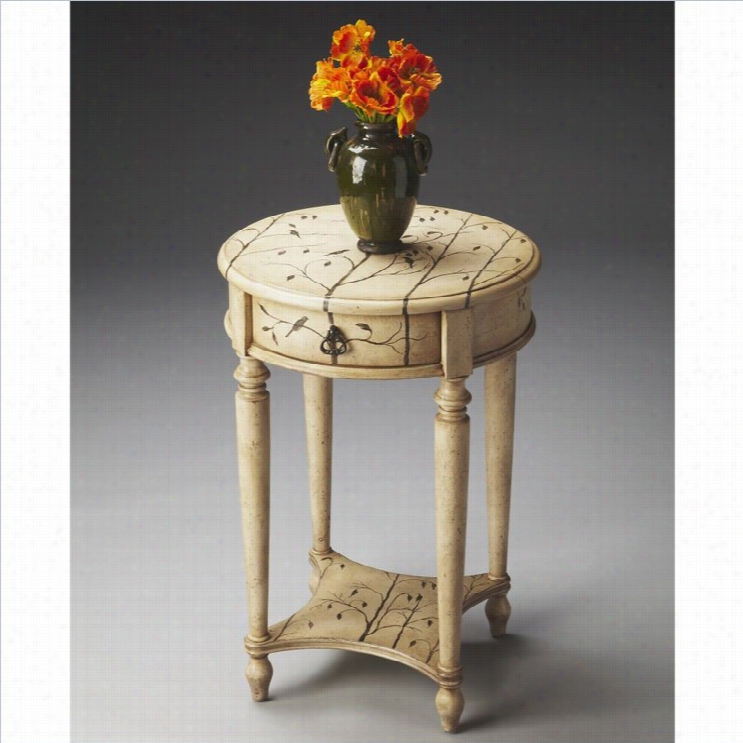 Butler Specialty Artists' Originals Accent Table  In Winter Forest