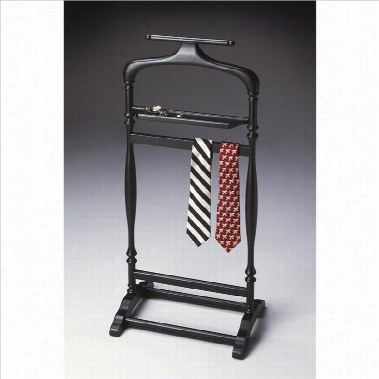 Butler Specialty Valet In Black Licorice Finish