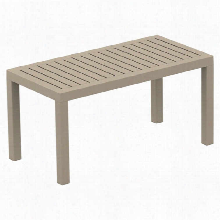 Compamia Ocean Rectangle Coffee Table In Dove Gray