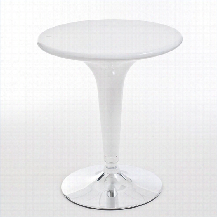 Eurostyle C Lark Adjustable Bar/countre Table In White