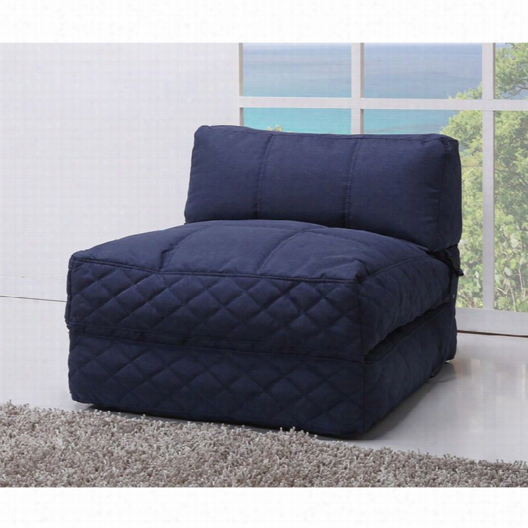 Gold Sparrow Austi Nfabric Convertible Bean Bag Chir Bed In Blue