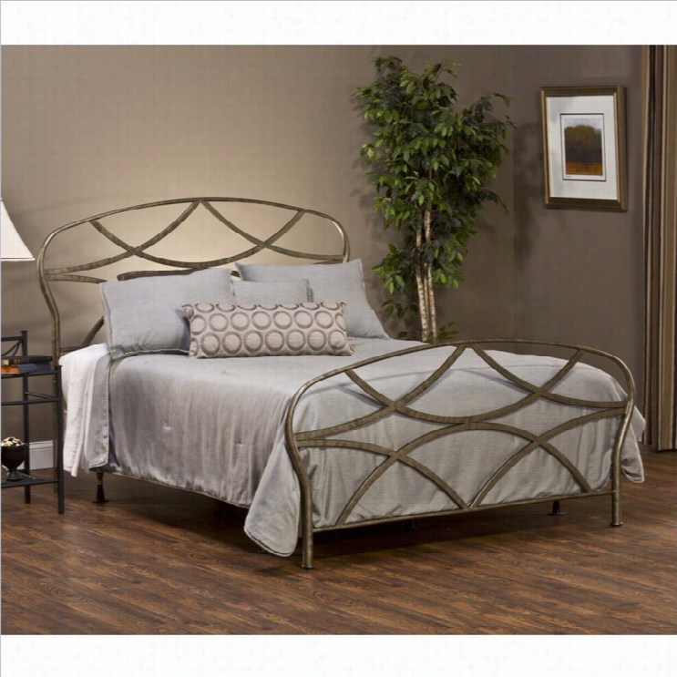 Hillsdale Landon Bed In Brushed Silve Rfinish-queen