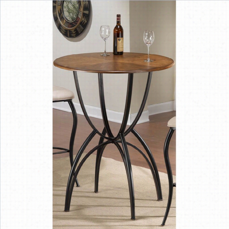 Hillsdale Pacifico Bar Height Bistro Table In Browh