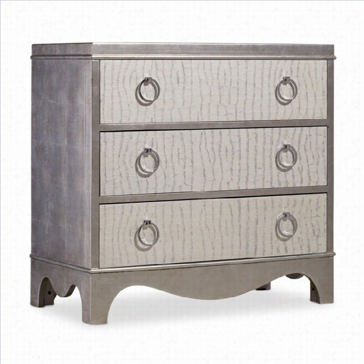 Hooker Furniture Melange 3-drawer Semmblance Accent Chest In Silver