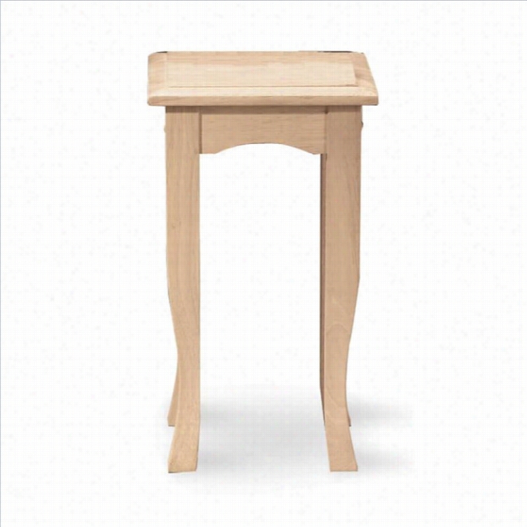 Inter National Conccept 21 High Unfinished Tea Table