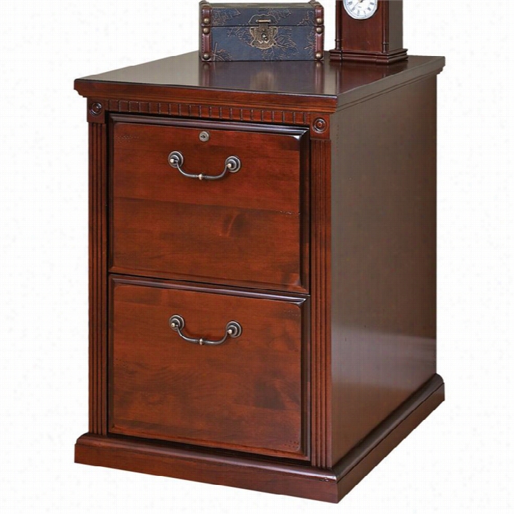 Kathy Ireland Home By Martin Huntington Club 2-drawer File Cabinet In Viibrant Chedry