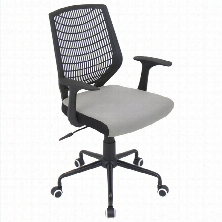 Lmisouurce Network Office Chair In Black And Silver