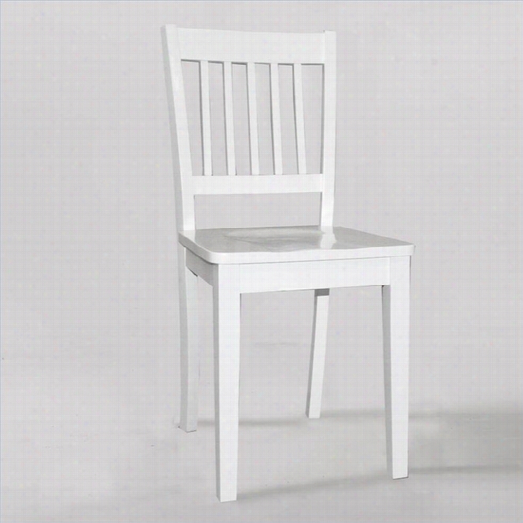 Ne  Kisd School House Chair In White