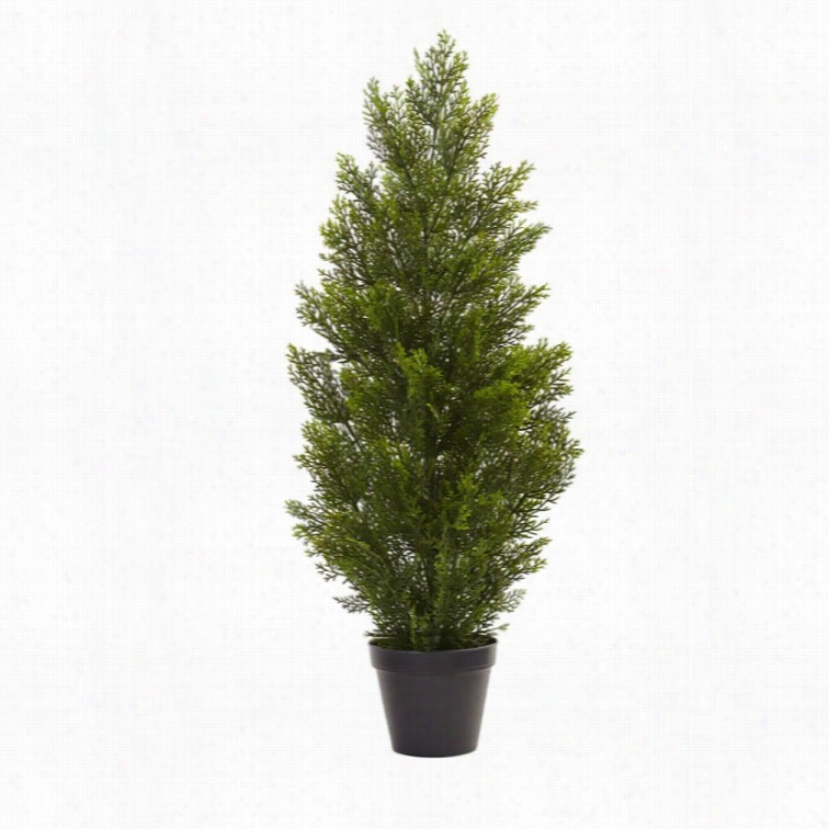 Nearly Natural 3' Mini Cedar Pine Tree (indoor-outdoor)