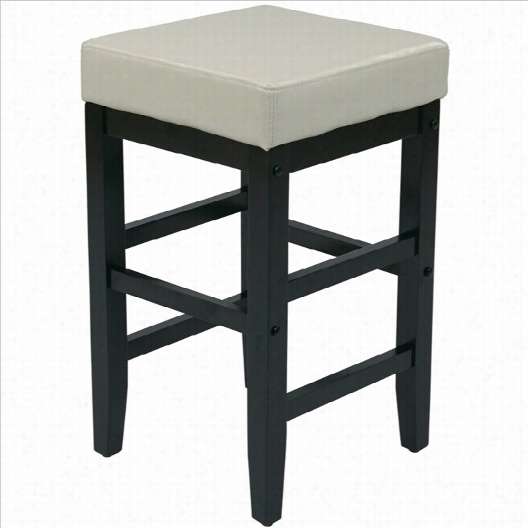 Office Star Metro 2 5counter- Square Bar Stool In Cream