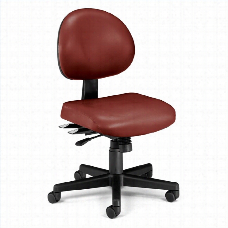 Ofm 24 Hour Task Office Chair In Wine