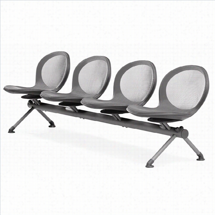 Ofm Net  Bewm Guest Chair With 4 Se Ats In Gray