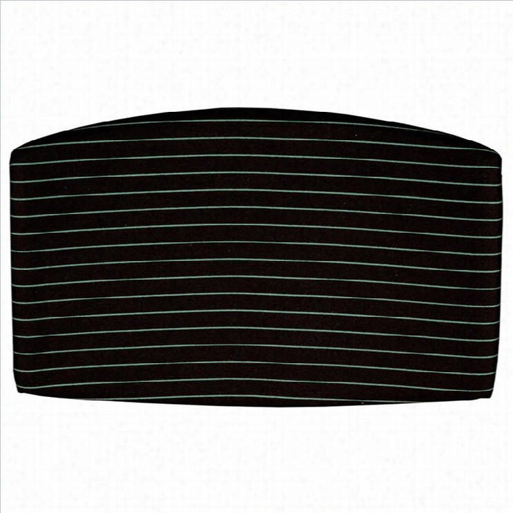 Ofm Striped Back Cushion In Green