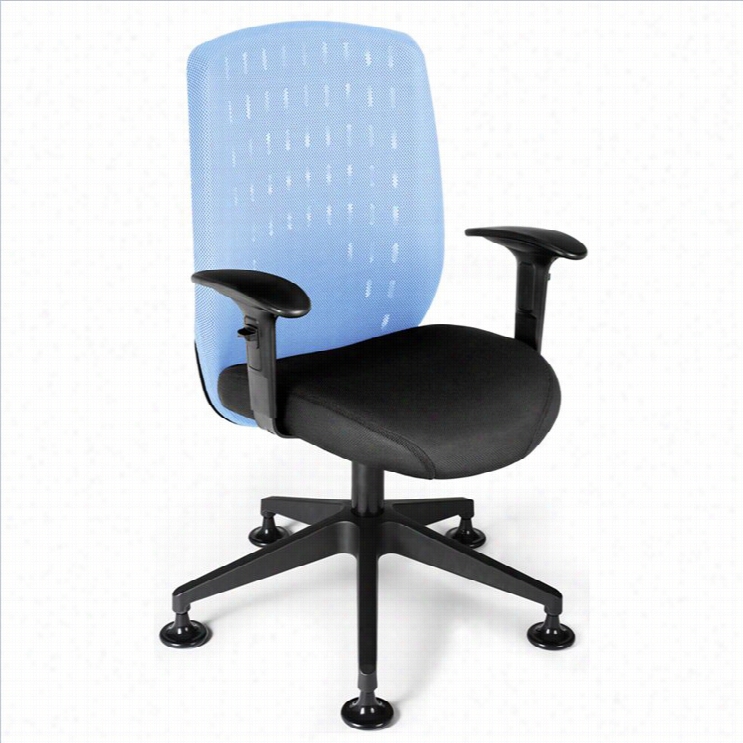 Ofm Vision Executive Guest Chair In  Comminute Blue