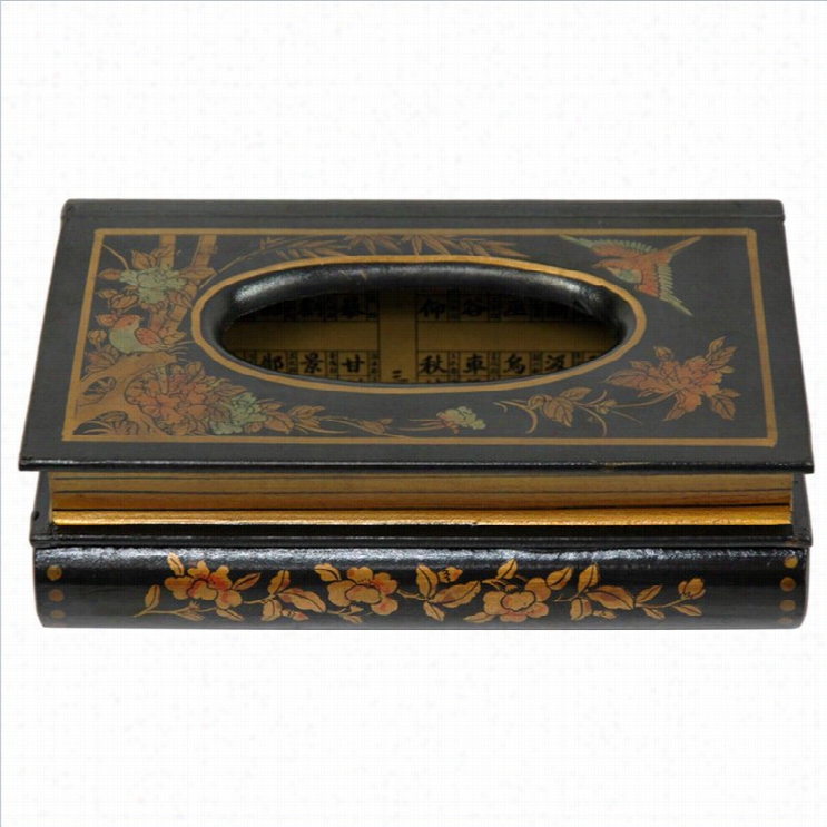 Oriental Furniture Horizontal Ti5seu Box In Black