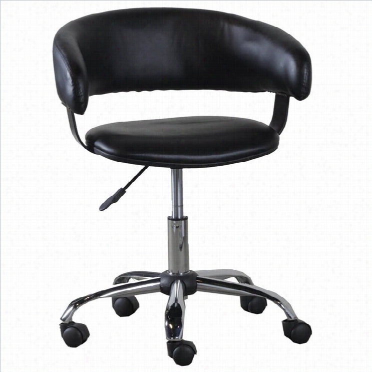 Powell Furniture Gas Lift Desk Office Chair In  Black