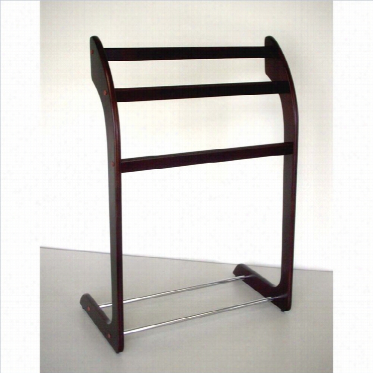 Proman Rpoducts 3-rung Towel Rackk In Mahogany