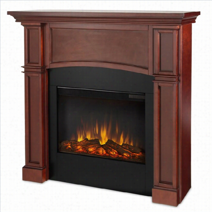 Real Flame Rbadford Electric Slim Line Fireplace In Dark Ma Hogany