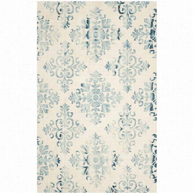 Saravieh Dip Dyed Ivroy Contemporary Rug - 6' X 9'