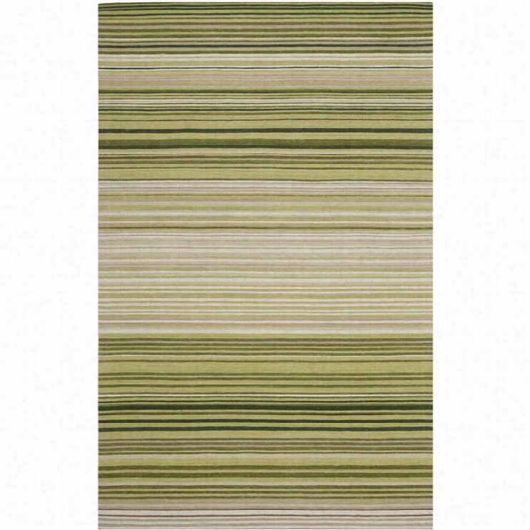 Saf Avieh Marbella Green Contemporary Rug - 5' X 8'