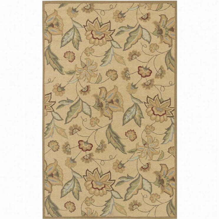 Surya Rain 8' X 10' Hand Hooked Rug In Neutral