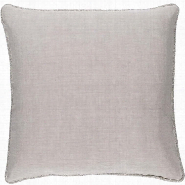 Surya Sasha Down  Fill 18 Square Pillow In Gray