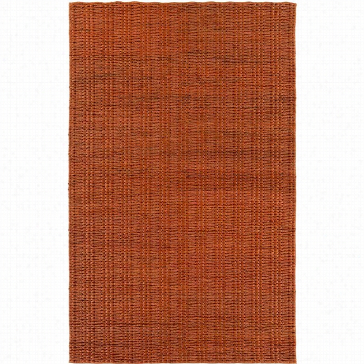 Surya Atropics 8' X 11' Hand Woven Jute Rug  In Orange