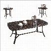 ACME Furniture Daisy 3 Piece Table Set in Black