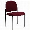 Flash Furniture Stacking Side Stacking Chair in Black and Burgundy