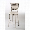 Hillsdale Rouen 30 Swivel Bar Stool in Shiny Nickel