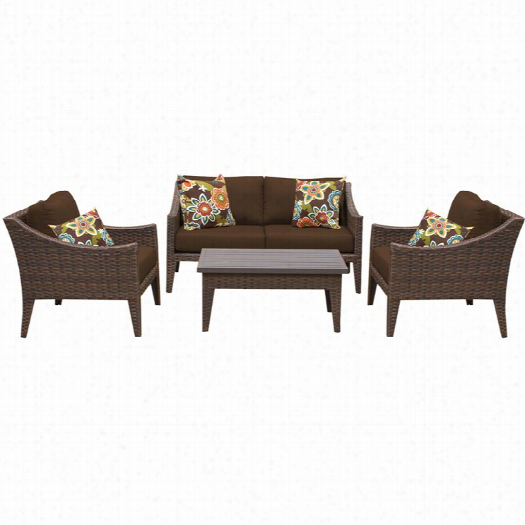 Tkc  Manhattan 5 Unite Outdoor Wicker Sof Set In Cocooa