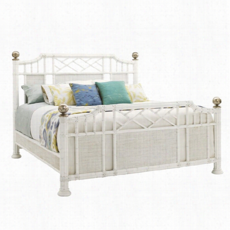 Tommy Bahama Home Ivory Key Pirtchards Bay Panel Bed In White-queen