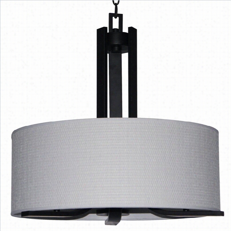 Yosemite Home Decor Panorama Trail 3 Illumine Chandelier In Ebony  Bronze With Dove White Shade