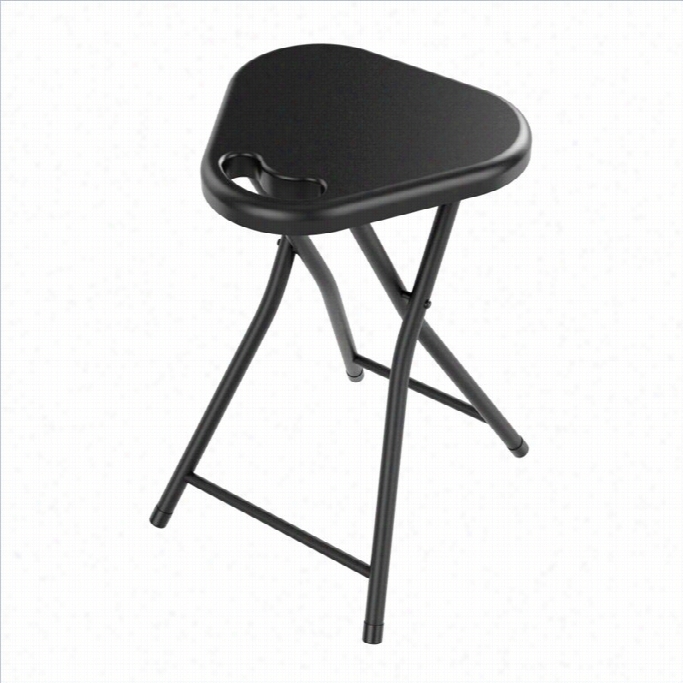 Atlantic Nic F Old Ing Stool W Ith Handle In Black (set Of 4)