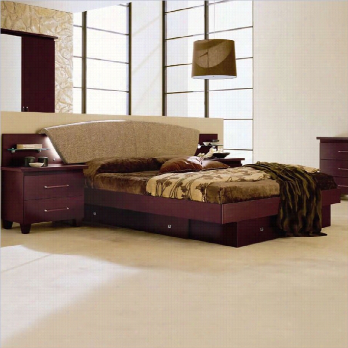 Camelgroup Miss Italia S Torage Bed In Matte Lacquer/leather