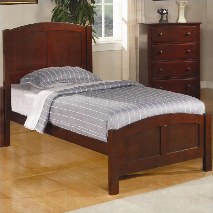 Coaster Parker Twin P Anel Bed In Deep Dark Capppuccino Finish