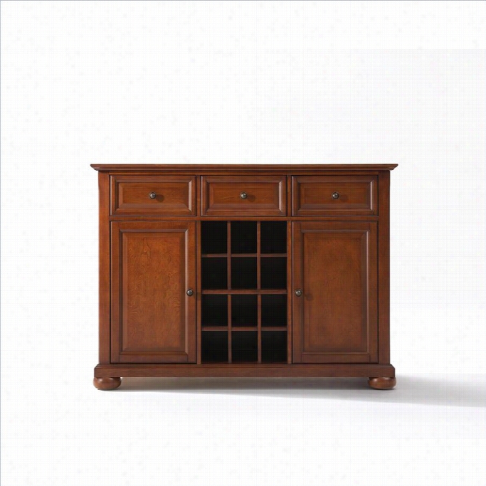 Crosley Furniture Alexandria Buffet Server / Sideboard Cabinet In Classc Cherrry