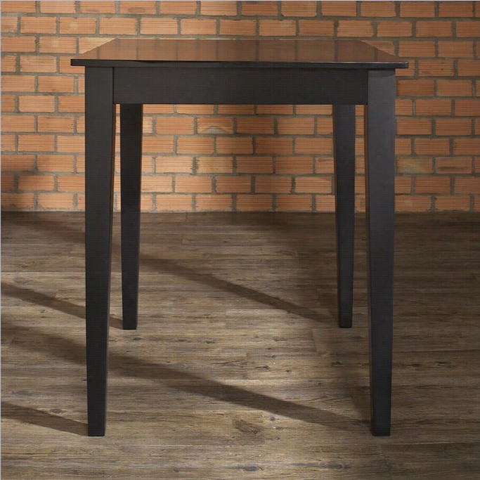 Crosley Furniture Tapered Leg Pub/dining Table In Black Finish